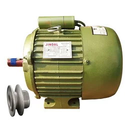 Jindal 3 Hp 1400 RPM Foot Mounted Single Phase Copper Winding AC Induction Motor With 3" Pulley - 1 Year Warranty