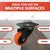 Ackwheel 3 inch (75 mm) Plate Type Puff Caster Wheel, 360 kg Load Capacity, A-105 (Set of 4)