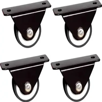 Ackwheel 1.25 inch (30 mm) Fix Caster Wheel, 65 kg Load Capacity, A-109 (Set of 4)