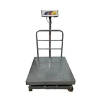 Everfast AC Mains Rechargeable Battery Industrial Bulk Weighing Heavy Duty 500kg Capacity Chequered Platform Scale