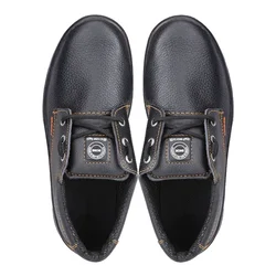 ACME Gravity Pack of 1, 5, 10 Steel Toe, Barton Buffalo Leather, Single Density PU Sole, Low Ankle Safety Shoe ISI & CE Certified(Pack-1 pair,Size-6)