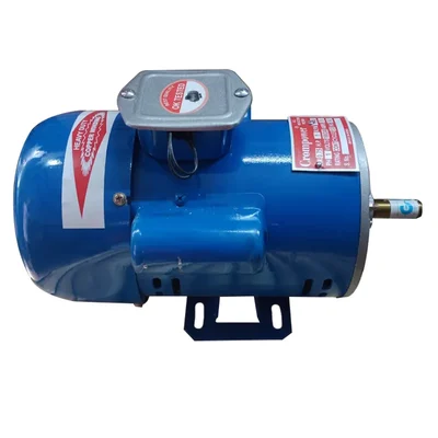 Crompower 1 HP 4 Pole Single Phase Foot Mounted AC Induction Motor With One Year Warranty