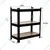 Blueboy 27 x 24 x 12 Inches 3 Wooden Shelves Boltless Adjustable Multipurpose Rack  