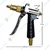 Akari High Pressure Adjustable Hose Brass Nozzle Water Spray Gun, (HM-GS)