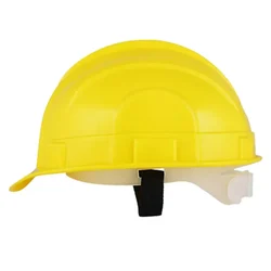 Heavy Duty Nape Safety Helmet Pack of 50 for Multipurpose Industrial Uses, Adjustable, Without Ratchet, Color - Yellow