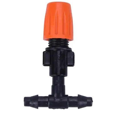 High Quality Adjustable Mist Nozzle with TEE For Greenhouse, Agricultural Watering System (Pack of 25 Pcs)