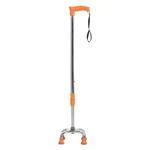 Sami ortho aids Height Adjustable 4 Leg Walking Stick with T-Handle Design and Quadripod