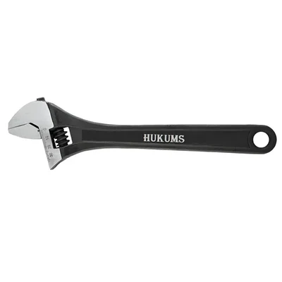 Hukums 12 Inch (300 mm) Phosphate Finish Adjustable Wrench With 1 Year Warranty