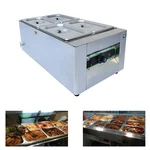 ADORMA BM 16, (4x4L) 16 Liters Bain Marie 4 Pot, 600W, Stainless Steel 304 water tank with 1 Year Warranty