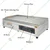 ADORMA GP 28x15 Stainless Steel Electric Griddle Plate 28 x 15 inch Half Grooved Plate, 3600W with 1 Year Warranty