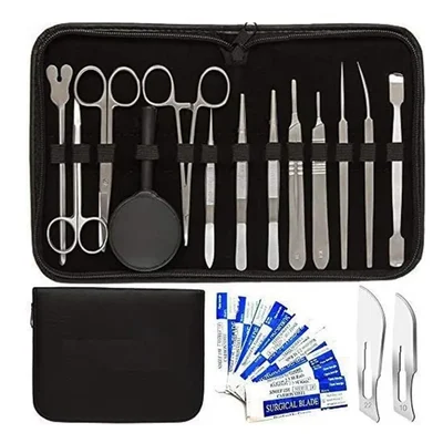 Forgesy (Pack of 26) Advanced Dissection Kit with SS Tools and Storage Case for Biology, Anatomy and Veterinary Training