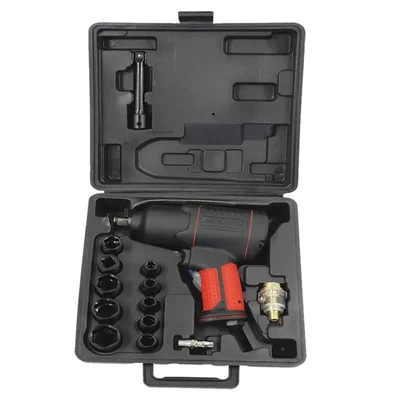 Aeropro 1/2 Inch 7500 RPM Speed, 17 Pcs Air Impact Wrench Kit (RP-17808)