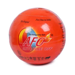 AFO (Auto Fire Off) 3 Kg Capacity Plastic Fire Extinguisher Ball (Standard, Orange)-Approved by Govt of India