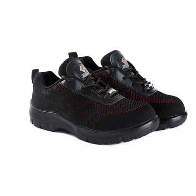 Agarson APPOLO Sports Safety Shoes Steel Toe PU Sole Low Ankle Fabric(Size-6)