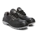Agarson DUSTER Steel Toe Safety Shoes Low Ankle PU Sole Dual Density Black Full Grain Leather