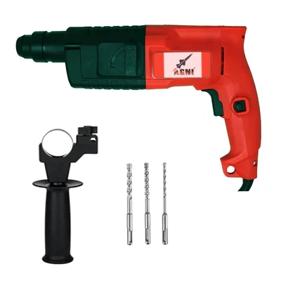 Agni Power 20 mm 600 Watt Rotary Hammer Drill With Drill Bits, 850 RPM (AP015)