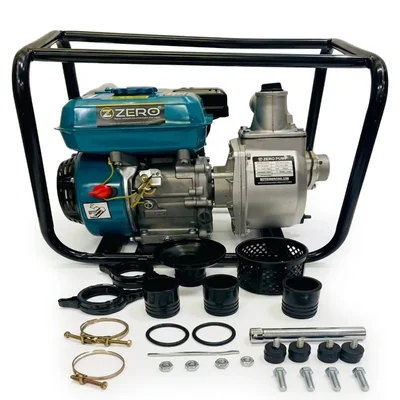 Zero 4-stroke 6.5 HP 2 inch Petrol Operated Water Pump | Suitable for Irrigation Purposes