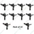 Automat HT-46, 3/4 inch Full Circle Male Sprinkler for Gardening or Agricultural Use (Pack of 10 Pieces)