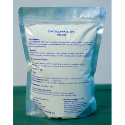 Zeal Biological Zinc sulphate 33% Fertilizer For Growth Regulator