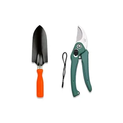 AGT Gardening Tools Shears German Cutter for Garden Leaf Scissor Cutter Shovel Trowel Garden Tool Kit (2 Tools)
