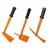 AGT Garden Tool Set - 3 Pcs Big Shovel, Cultivator, Weeder for Home Gardening and Terrace Gardening