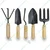 AGT Garden Tools Combo Kit (7 tools) of 2 Trowel, Hand Fork, Khurpa, Cultivator and a Pair of Hand Gloves