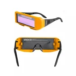 Ingco 95x31mm View Area Solar Powered Auto-Darkening Safety Welding Glasses (AHM111)