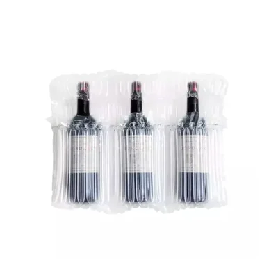 100 Pcs, 210 x 375mm Air Column Bag for 750ml Glass Bottle Packaging
