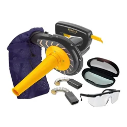 Elmico Vacuum Type Air Blower With Carbon Brush & Safety Goggle And 6 Month Warranty (EB-2+Vaccum+Carbon+Goggle)