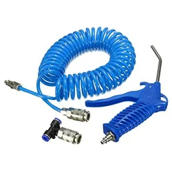 Premium Quality Air Blow Gun Kit With 10m Recoil Hose and Nozzle