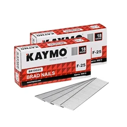 Kaymo Pack of 2, F-25 18 Gauge Galvanized Finish Brad Nails (BR18G25)