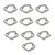 Air Cleaner Gasket (10 Pieces), For 4 stroke 9 HP (177F) Petrol Power Tiller / Cultivator, 177F-030