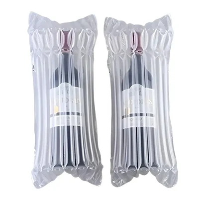 100 Pcs, 210 x 360mm Air Column Bag for 500ml Glass Bottle Packaging