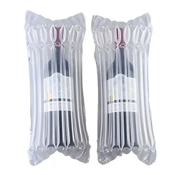 100 Pcs, 210 x 360mm Air Column Bag for 500ml Glass Bottle Packaging