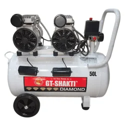 GT Shakti 50L Oil Free Air Compressor With 1.5 HP Copper Winding Motor (GTD-OF-50)