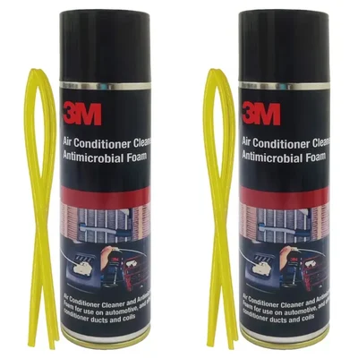 3M Air Conditioner & Antimicrobial Foam 250ml, Expanding AC Coil Cleaner for Split & Window Units Pack of 2