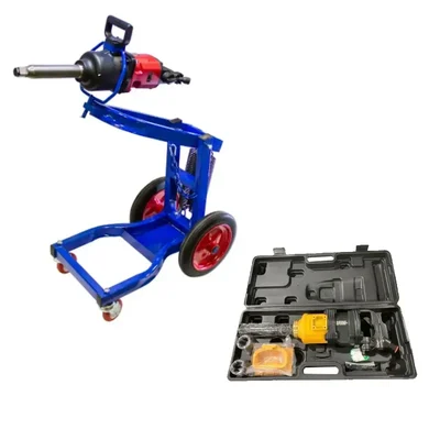 Combo Pack of 1 inch 150Nm Air Impact Wrench and Heavy Duty Movable Trolley