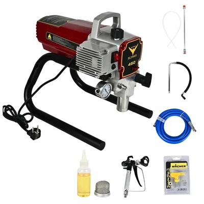 Flymax 2000W Airless Paint Spray Machine, 3000 Psi Max. Pressure With Accessories (R-450)