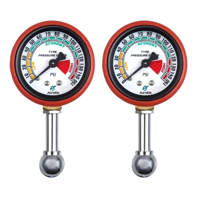 Airotic 2 Pcs Maruti Type Air Pressure Gauge (Mtc 02 150 Psi)