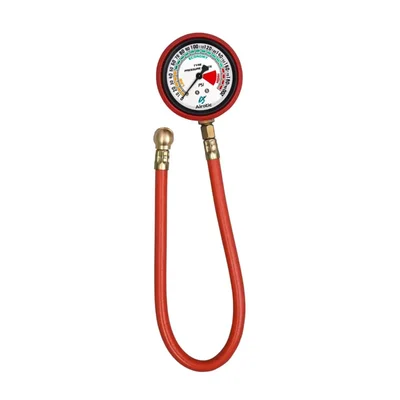 Airotic 200 Psi Air Pressure Gauge For Car, Truck, Motorcycle, Bike With Rubber Hose (HTC-02-200 Psi)