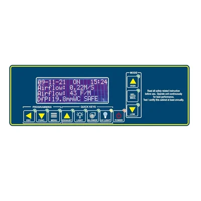 LuxMed Micro Processor Air Shower Controller LCD Menu Control Door Interlocking Clean Room