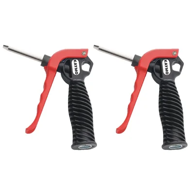 Kaymo 2 pcs 1/4" PT High Flow Air Blow Gun with 5cm Steel Tube for Automotive & Industrial Use (B90B)