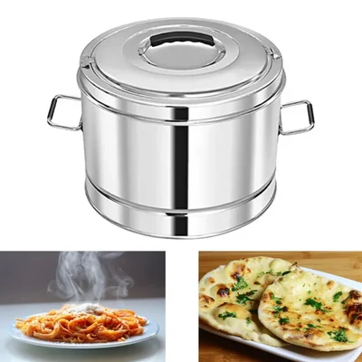 SINTAGE Stainless Steel Puff Insulated Air Tight Hot Pot with Lid (7.5 Liter)