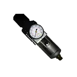 Akari 3/8 Inch Filter Regulator with Gauge & Metal Guard, (AW3000-03)