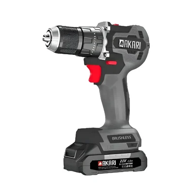 Akari 13mm 21V/2.0Ah x 2 Cordless Impact Drill, 450-1500 RPM (ACT-CID-21)