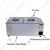 Akasa BM 206 Stainless Steel Electric Bain Marie, 600W