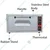 Akasa PO 45 STN 18 x 18 Inch Stone Base Stainless Steel Pizza Oven, 2800W