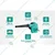 Akshar 3.2m³/Min Air Flow Rate 650 Watt 2 Mtr. Cord Length Air Blower Suitable For Home, Car, Workshop & DIY Projects, 11000 RPM (AI-007)