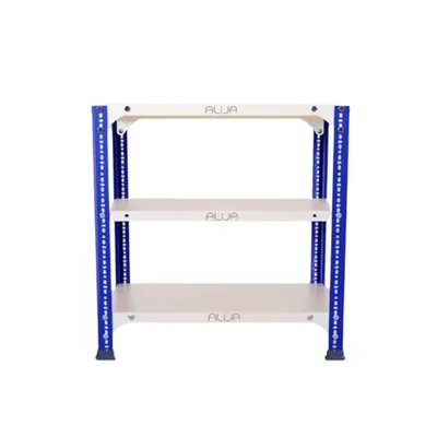 ALIJA 24 x 23 x 12 Inch 3 Shelves Multipurpose Adjustable Storage Rack With Accessories