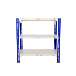ALIJA 24 x 23 x 12 Inch 3 Shelves Multipurpose Adjustable Storage Rack With Accessories 